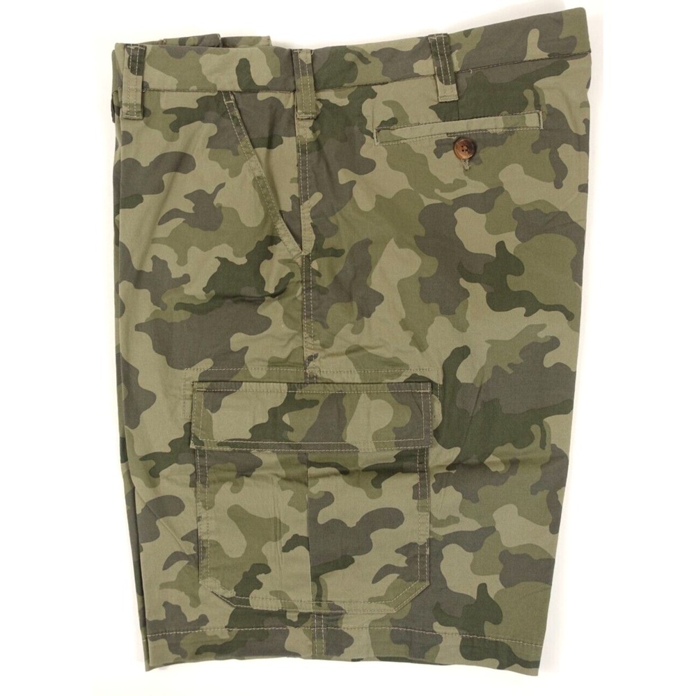 Croft Barrow Cargo Shorts Men 36 Comfort Waistband Camouflage Hits at Knee - Picture 5 of 5